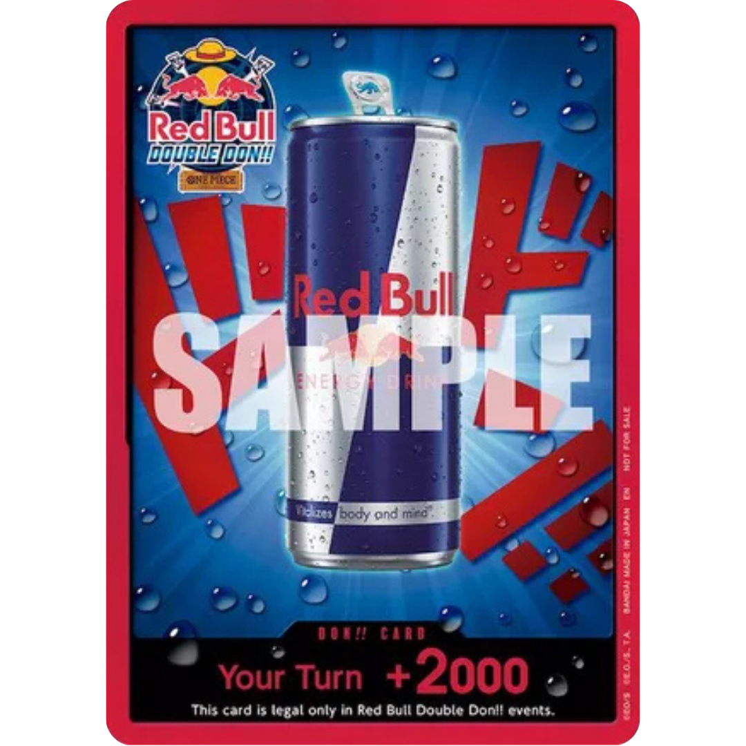 DON!! Card (Red Bull Double Don!!) - One Piece Promotion Cards Foil