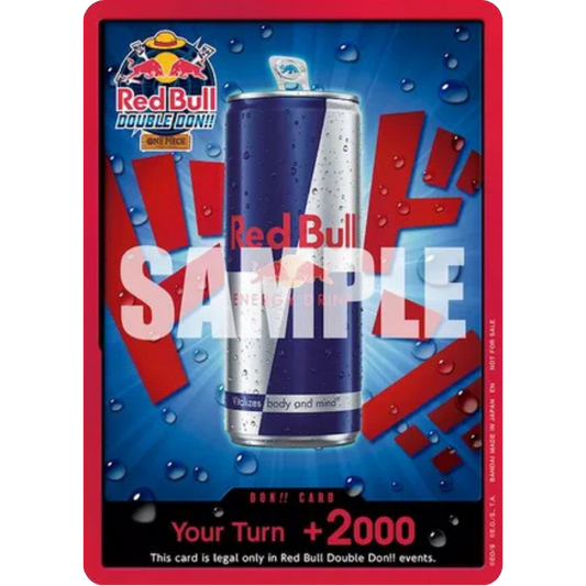 DON!! Card (Red Bull Double Don!!) - One Piece Promotion Cards Foil