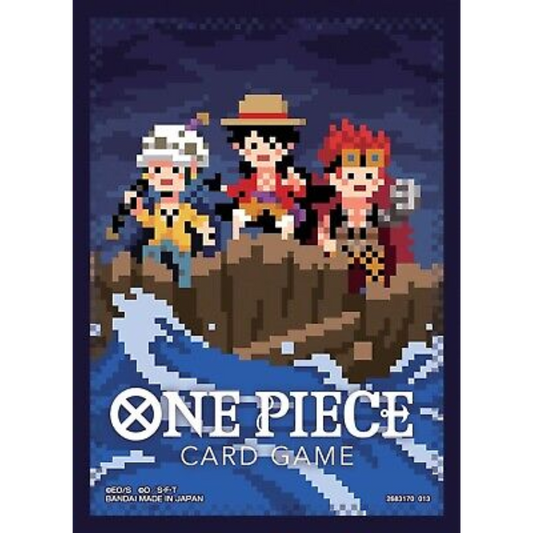 Bandai: 70ct Card Sleeves - The Three Captains (Assortment 6) (Pixel Art)