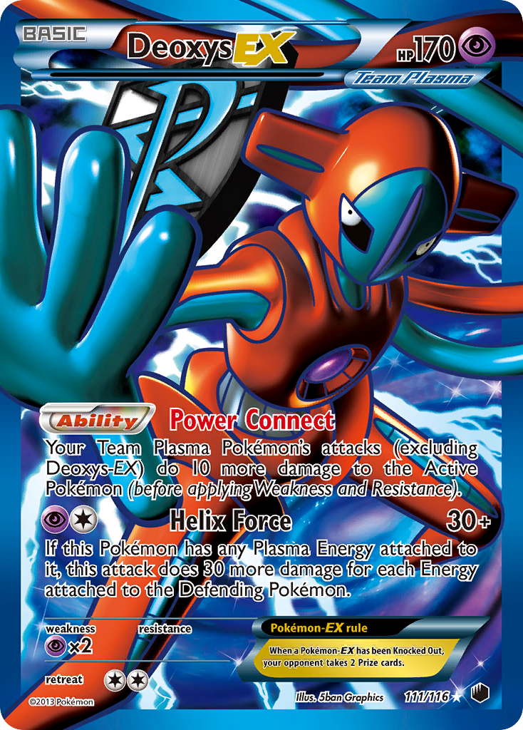 Deoxys EX (Team Plasma) (Full Art)  - Holofoil Plasma Freeze - Ultra Rare