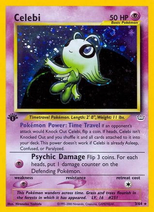Celebi (3)  - Unlimited Holofoil Neo Revelation - Holo Rare