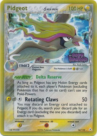 Pidgeot (Delta Species)/110  - Reverse Holofoil Holon Phantoms - Holo Rare