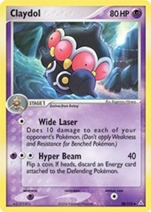 Claydol 038/110  - Reverse Holofoil Holon Phantoms - Uncommon