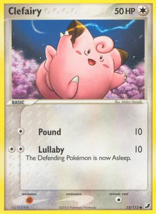 Clefairy 053/115  - Reverse Holofoil Unseen Forces - Common