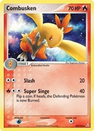 Combusken  - Reverse Holofoil Holon Phantoms - Uncommon