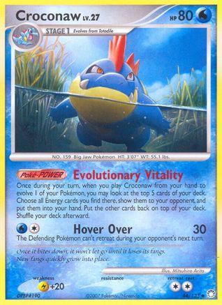 Croconaw 044  Mysterious Treasures - Uncommon