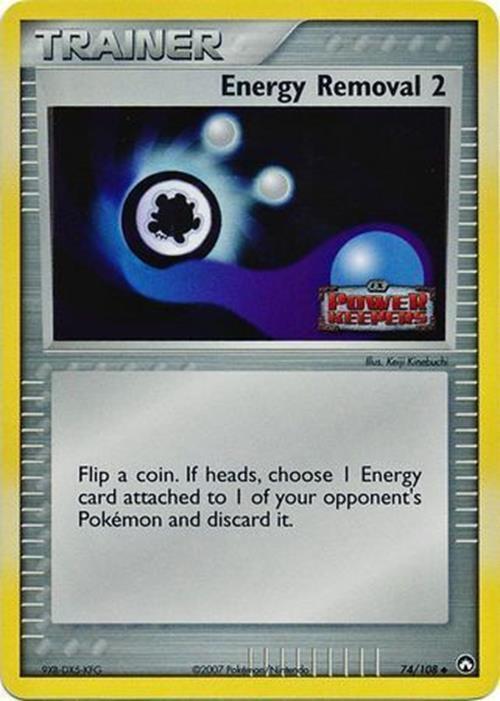 Energy Removal 2 074  - Reverse Holofoil Power Keepers - Uncommon