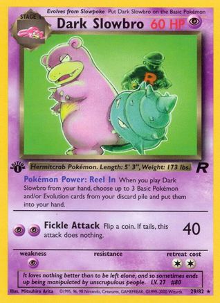 Dark Slowbro (29) 029  - Unlimited Team Rocket - Rare