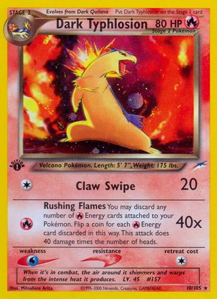 Dark Typhlosion 010  Neo Destiny - Holo Rare