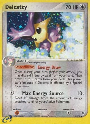 Delcatty 005/109  - Holofoil Ruby and Sapphire - Holo Rare