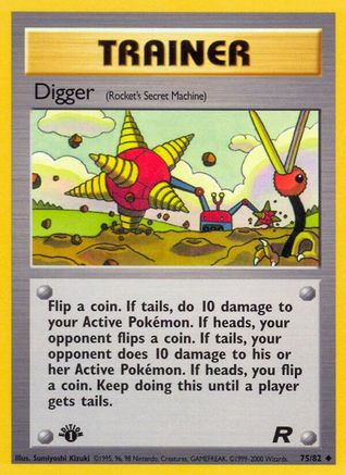 Digger (Rocket's Secret Machine) 075  - Unlimited Team Rocket - Uncommon