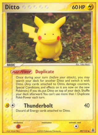 Ditto 039/113  - Reverse Holofoil Delta Species - Uncommon