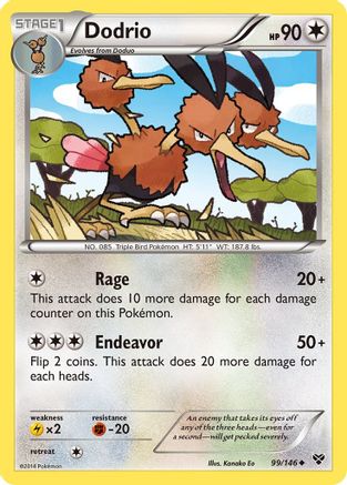 Dodrio  XY Base Set - Uncommon