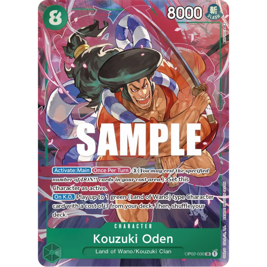 Kouzuki Oden (Alternate Art) (OP02-030) - Paramount War Foil