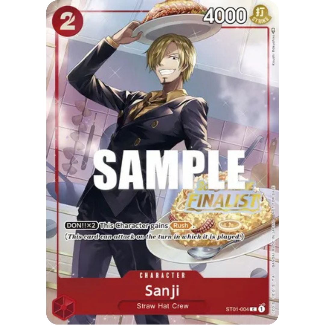 Sanji (Online Regional 2023) [Finalist] (ST01-004) - One Piece Promotion Cards Foil