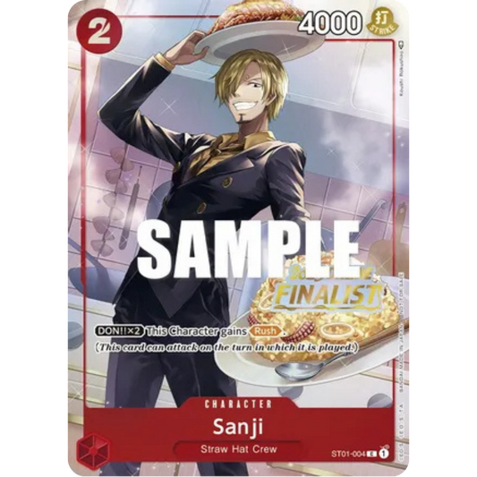 Sanji (Online Regional 2023) [Finalist] (ST01-004) - One Piece Promotion Cards Foil