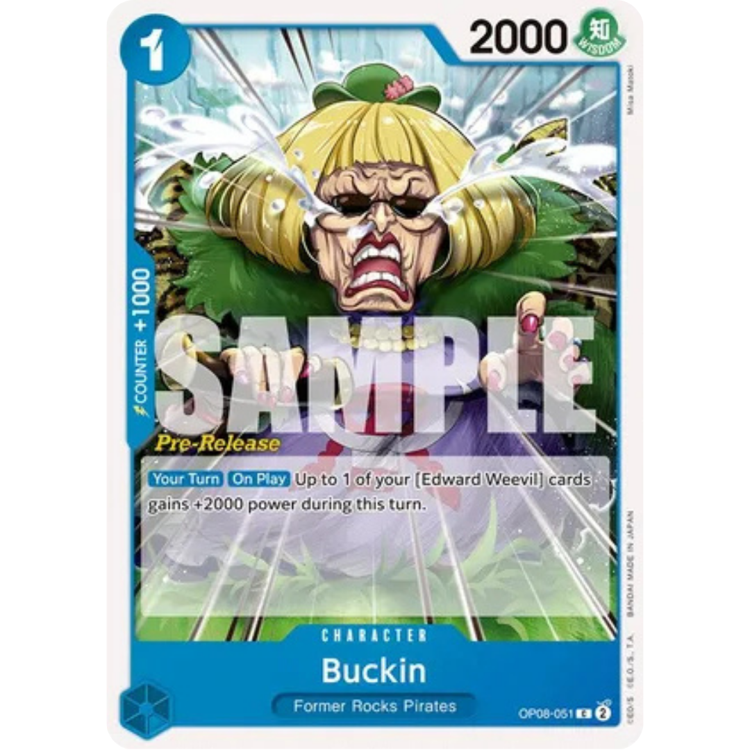 Buckin (OP08-051) - Two Legends Pre-Release Cards