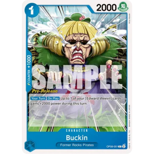 Buckin (OP08-051) - Two Legends Pre-Release Cards