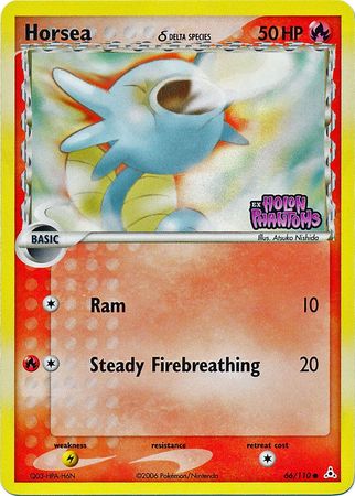 Horsea (Delta Species) 066  - Reverse Holofoil Holon Phantoms - Common