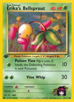 Erika's Bellsprout (75) 075  - Unlimited Gym Heroes - Common