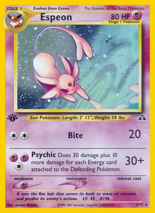 Espeon (1)  Neo Discovery - Holo Rare