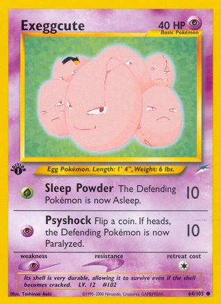 Exeggcute 064  - Unlimited Neo Destiny - Common