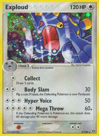 Exploud  - Reverse Holofoil Emerald - Holo Rare
