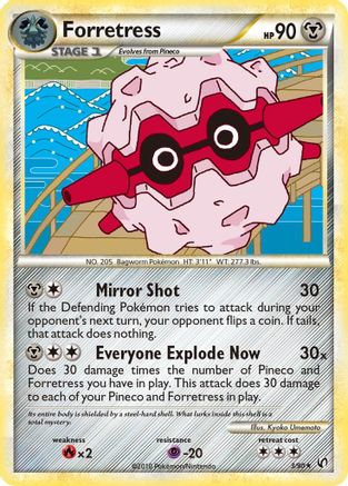 Forretress (3) 003  - Holofoil Undaunted - Holo Rare
