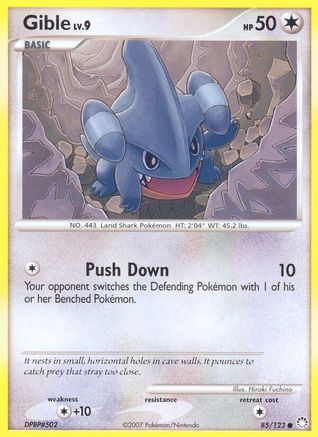 Gible 085/123  Mysterious Treasures - Common