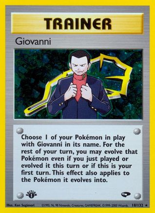 Giovanni (18)  - Unlimited Holofoil Gym Challenge - Holo Rare