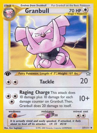 Granbull 037  - Unlimited Neo Genesis - Uncommon