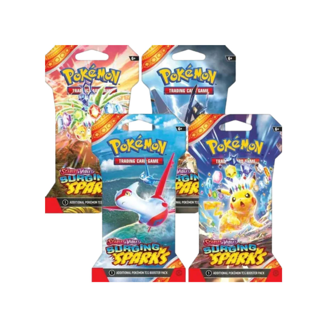 Surging Sparks Sleeved Booster Pack Bundle [Set of 4]