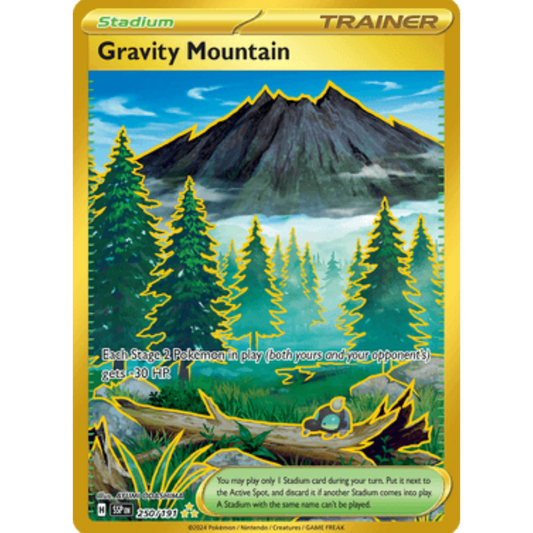 Gravity Mountain 250/191  - Holofoil SV08 Surging Sparks - Hyper Rare