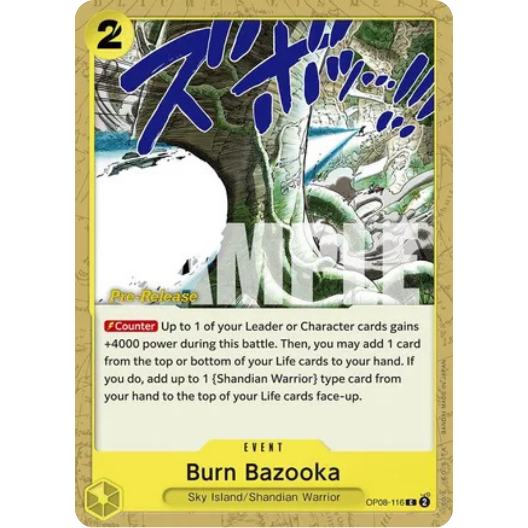 Burn Bazooka (OP08-116) - Two Legends Pre-Release Cards