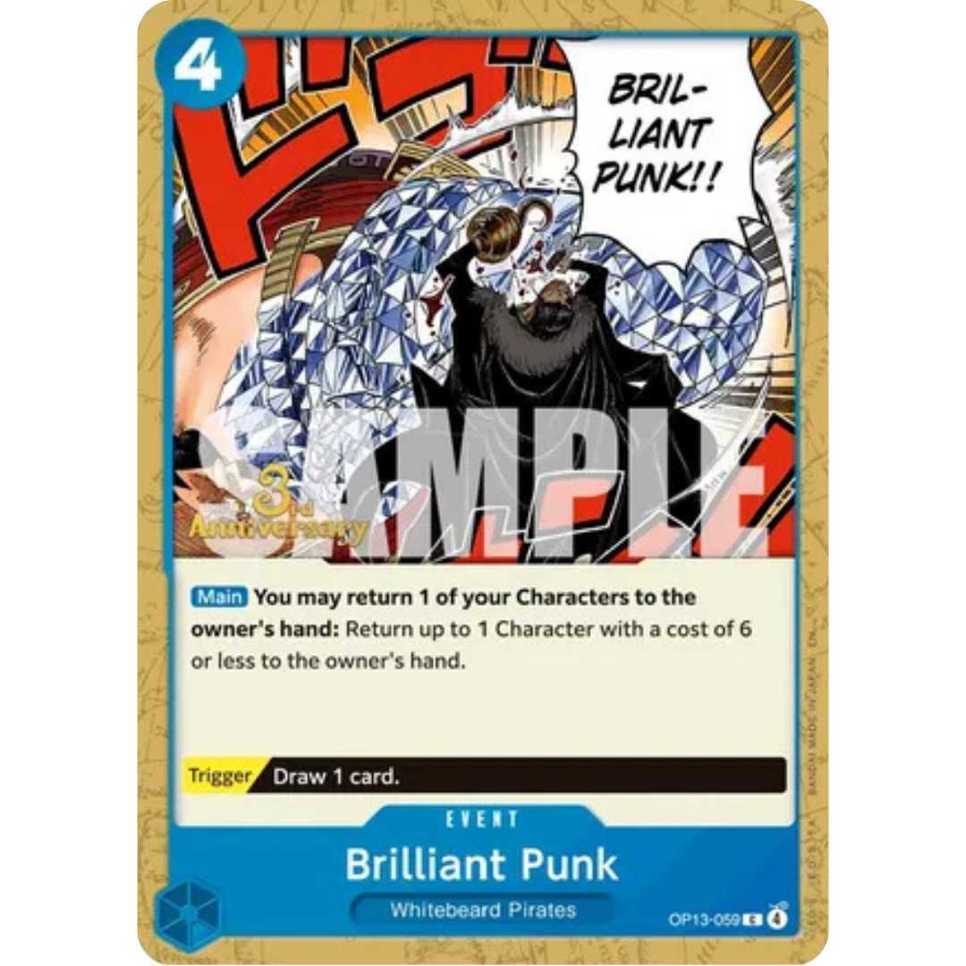Brilliant Punk (OP13-059) - Carrying On His Will: 3rd Anniversary Tournament Cards