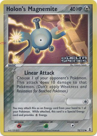 Holon's Magnemite 070  - Reverse Holofoil Delta Species - Common
