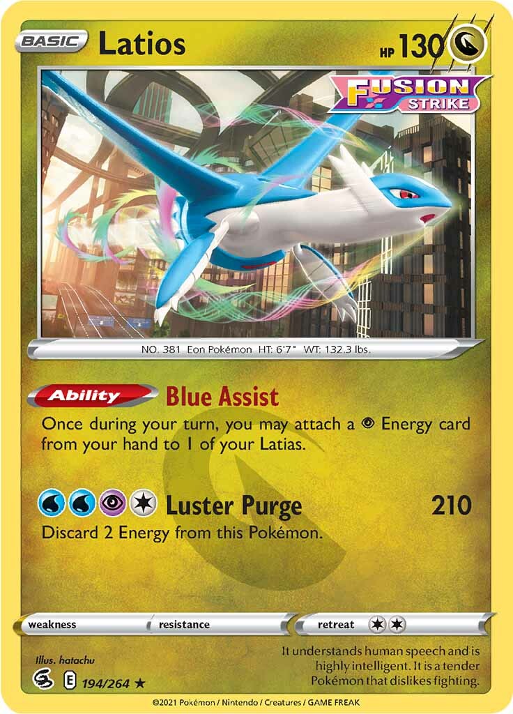 Latios 194  SWSH08 Fusion Strike - Rare