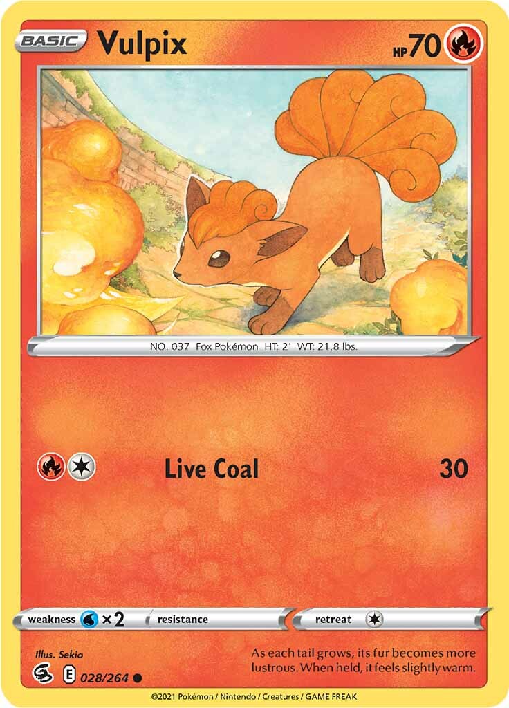 Vulpix (28) 028  SWSH08 Fusion Strike - Common