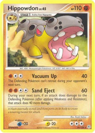 Hippowdon  Diamond and Pearl - Rare