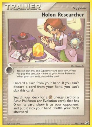 Holon Researcher 095  - Reverse Holofoil Delta Species - Uncommon