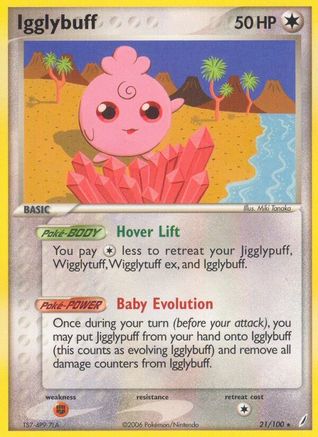 Igglybuff/100  - Reverse Holofoil Crystal Guardians - Rare