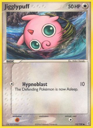 Jigglypuff 053  - Reverse Holofoil Crystal Guardians - Common