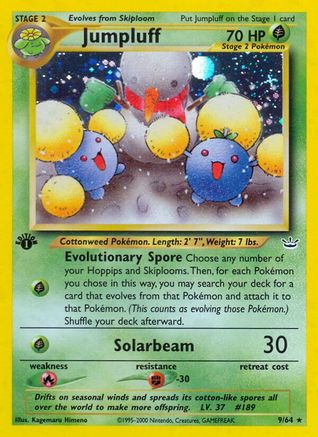 Jumpluff  - Unlimited Holofoil Neo Revelation - Holo Rare