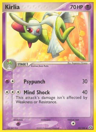 Kirlia  - Reverse Holofoil Emerald - Uncommon