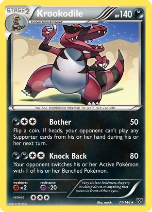 Krookodile  - Reverse Holofoil XY Base Set - Rare