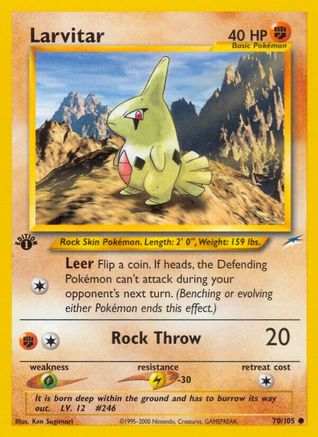 Larvitar 070  - Unlimited Neo Destiny - Common