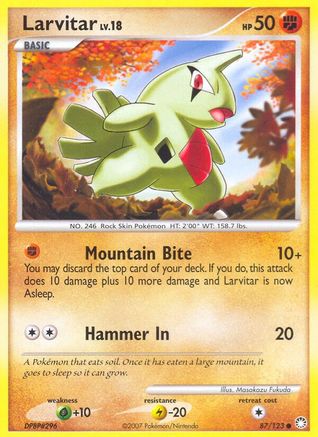 Larvitar  Mysterious Treasures - Common