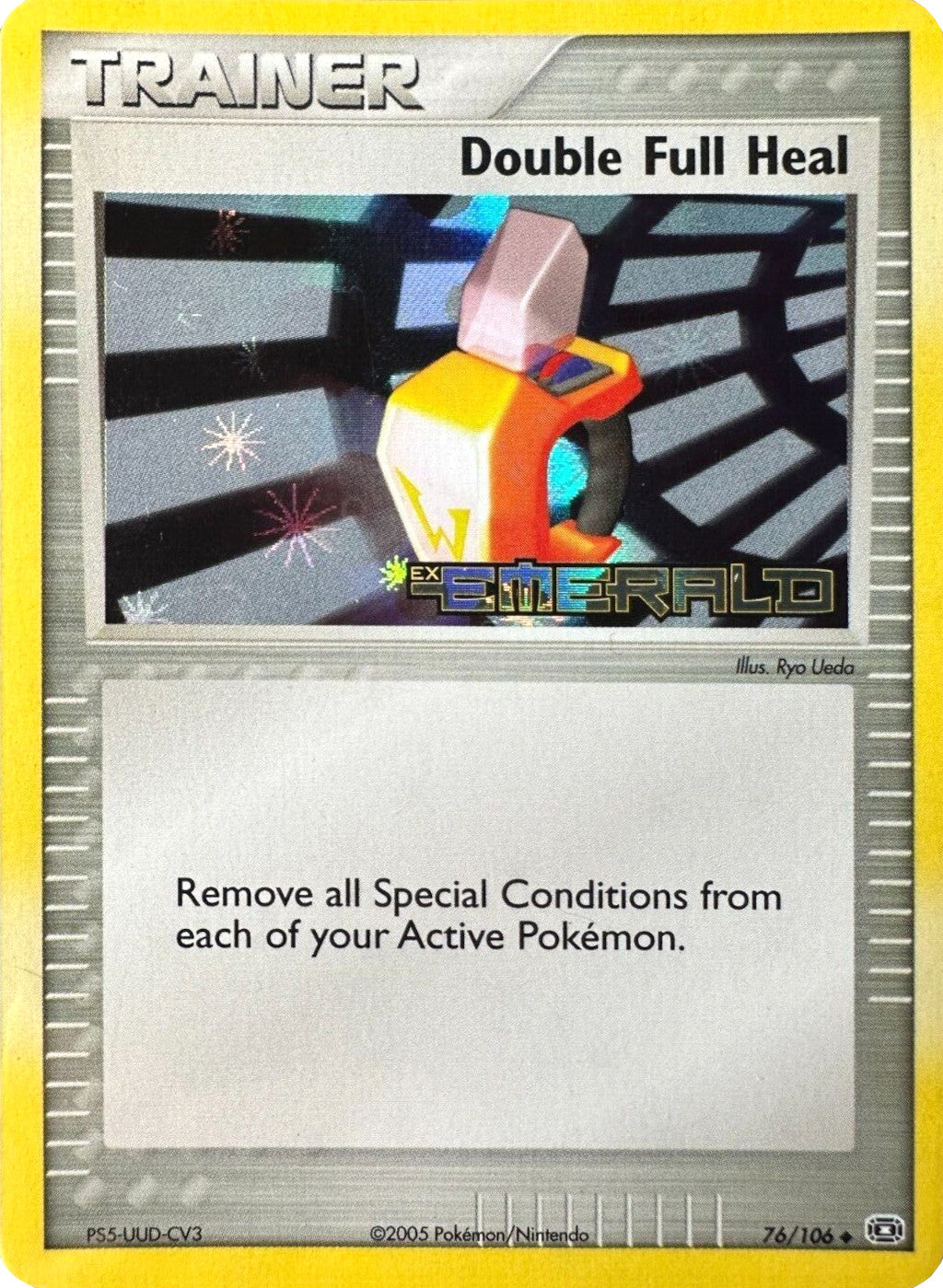 Double Full Heal  - Reverse Holofoil Emerald - Uncommon