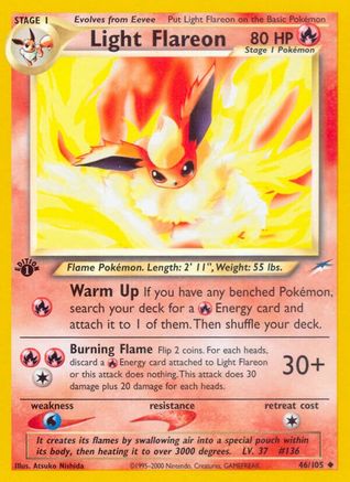 Light Flareon 046  - Unlimited Neo Destiny - Uncommon