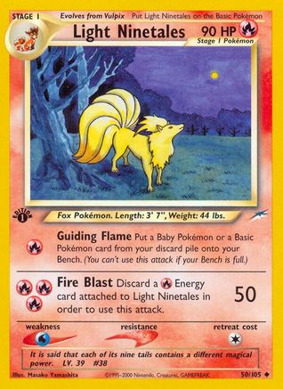 Light Ninetales 050  - Unlimited Neo Destiny - Uncommon